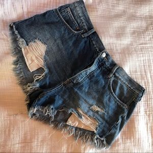 Free People Denim Cut off shorts